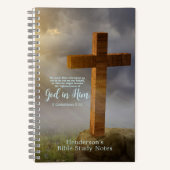 Carnet Verset biblique en bois personnalisé (Recto)