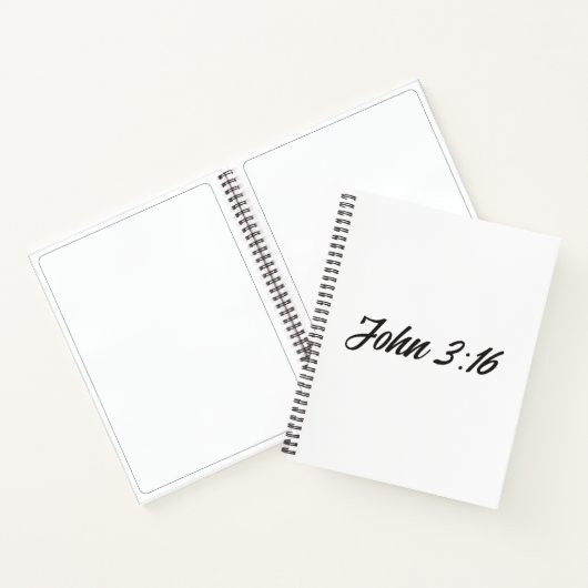 Carnet Verset biblique Jean 3:16 (Intérieur)