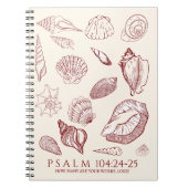 Carnet Verset de la Bible coquillage (Devant)