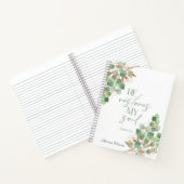 Carnet Verset de la Bible Feuilles Vertes Or (Intérieur)