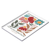 Carnet Verset de la Bible fleur sauvage (Côté gauche)