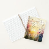 Carnet Verset Fleur sauvage couleur Christian (Intérieur)