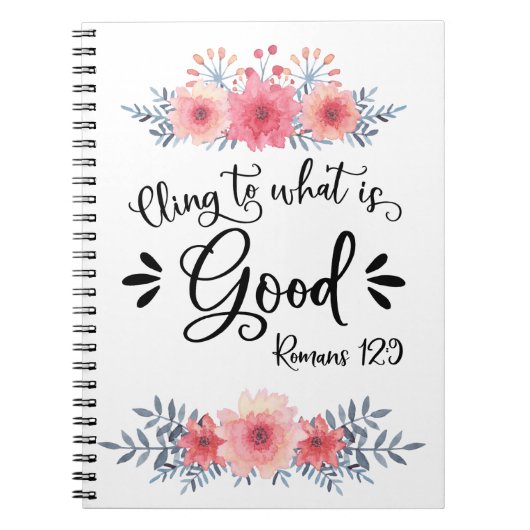 Carnet Versets bibliques inspirants - Romains 12:9 (Devant)