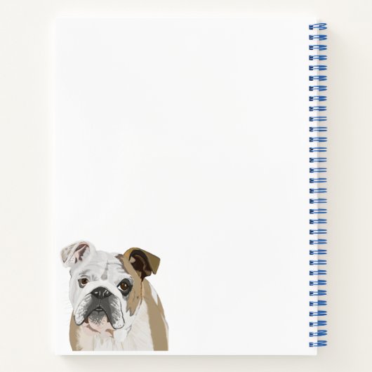 Carnet Version anglaise de Bulldog (Dos)