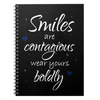 carnet version sombre de sourires contagieux