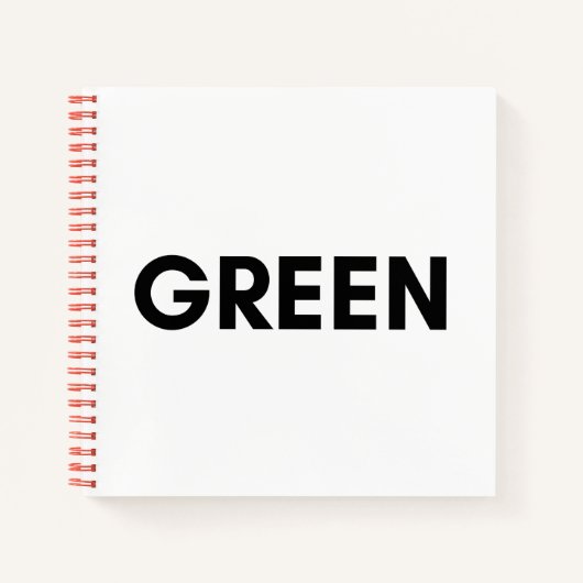 Carnet vert (Devant)
