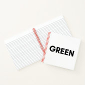 Carnet vert (Intérieur)