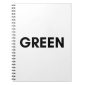 Carnet vert (Devant)