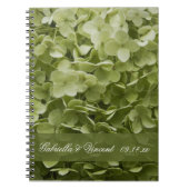 Carnet Vert Annabelle Hydrangea Mariage Floral (Devant)