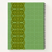 Carnet vert avec Motif de style celtique (Dos)