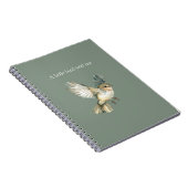 Carnet Vert Blanc Un Petit Oiseau Me L'a Dit (Côté Droit)