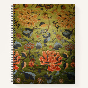 Carnet Vert brocade chinois