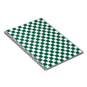 Carnet Vert chasseresse et carreaux blancs (Côté Droit)