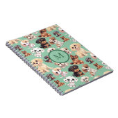 Carnet Vert Chien Chien Chien Mignonne (Côté Droit)