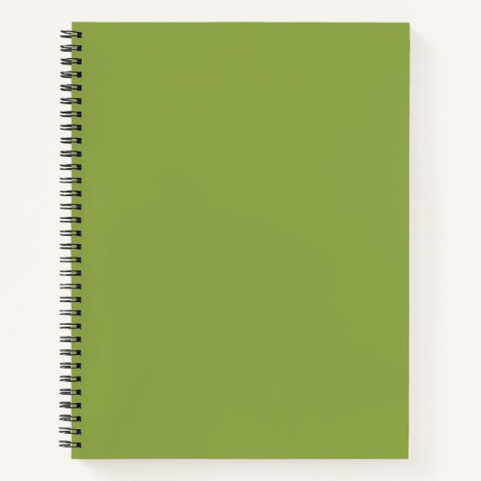 Carnet Vert citron modéré uni (Devant)