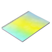 Carnet Vert clair, abstrait jaune flou arrière - plan. C (Côté gauche)