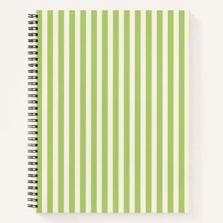 Carnet Vert clair rayé à petits carreaux vintage Fermette