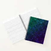 Carnet Vert, confetti, parties scintillant (Intérieur)