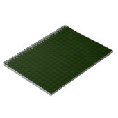 Carnet Vert conifère, solide, géométrique. (Côté gauche)
