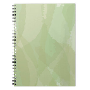 Carnet Vert, cool, aquarelle tendance motif abstrait