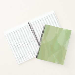 Carnet Vert, cool, aquarelle tendance motif abstrait