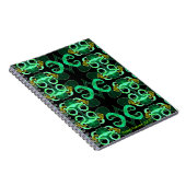 Carnet vert de Fleur-De-lis de résumé (Côté Droit)
