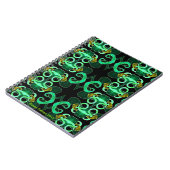 Carnet vert de Fleur-De-lis de résumé (Côté gauche)