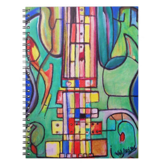 Carnet vert de guitare électrique par ValAries