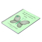 Carnet vert de papillon (Côté gauche)