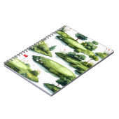 Carnet Vert de putting de golf (Côté gauche)
