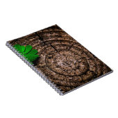 Carnet vert de souche Abstraite (Côté Droit)