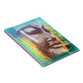 Carnet Vert de visage de Bouddha (Côté Droit)