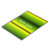 Carnet Vert dégradé et jaune (Côté gauche)