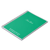Carnet Vert émeraude (Côté gauche)