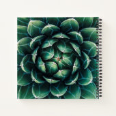 Carnet Vert et blanc Succulent (Dos)