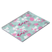 Carnet vert fleurs (Côté gauche)