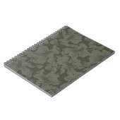 Carnet Vert Floral sans couture motif fond abstrait, (Côté gauche)