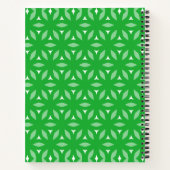 Carnet Vert géométrique Floral Abstrait (Dos)