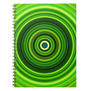 Carnet Vert géométrique Mandala-25436