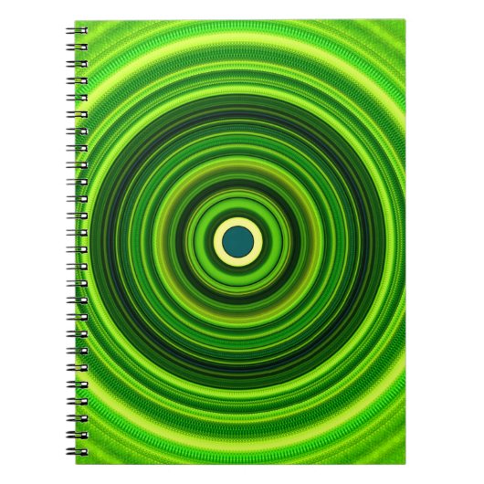 Carnet Vert géométrique Mandala-25436 (Devant)