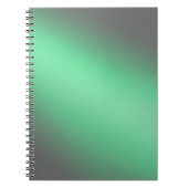 Carnet Vert gris clair de lune ombre (Devant)
