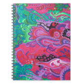 Carnet Vert intérieur de violette de jardin de (Devant)