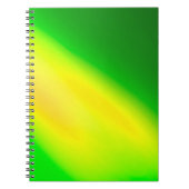 Carnet vert jaune ombre clair lune Double bande (Devant)