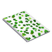 Carnet Vert Kelly « Shamrocks Falling » (Côté Droit)