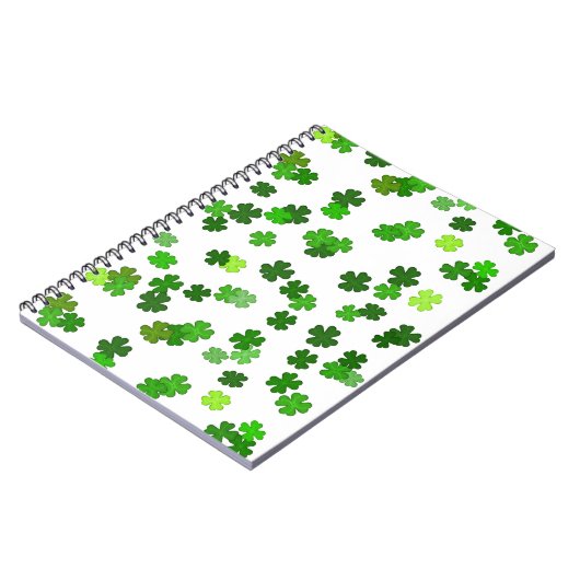 Carnet Vert Kelly « Shamrocks Falling » (Côté gauche)