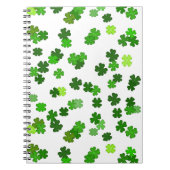 Carnet Vert Kelly « Shamrocks Falling » (Devant)