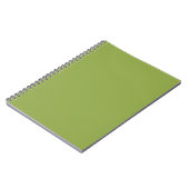Carnet Vert lime modéré couleur unie (Côté gauche)