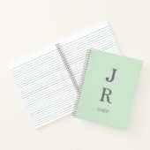 Carnet Vert menthe minimaliste (Intérieur)