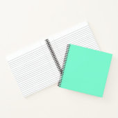 Carnet Vert menthe uni (Intérieur)