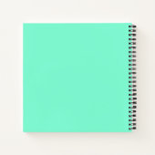 Carnet Vert menthe uni (Dos)